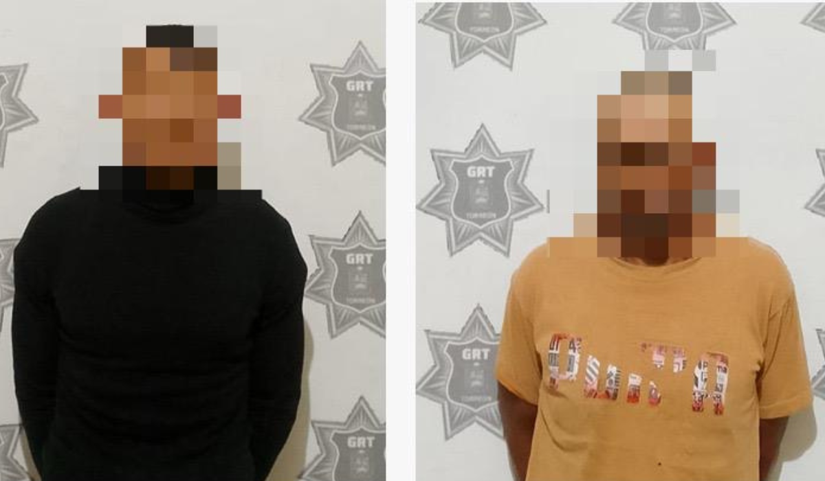 GRT disuelve riña en ejido y detiene a dos hombres