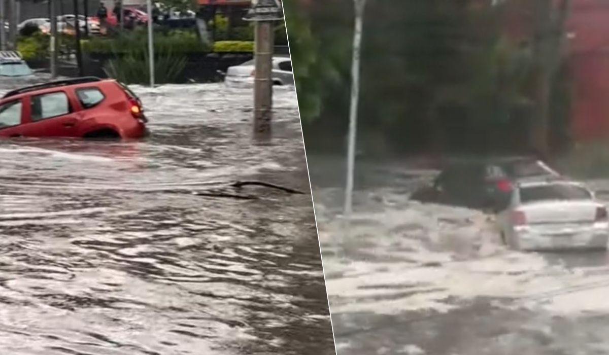 Tromba azota la Ciudad de México, arrastró coches y afectó viviendas: VIDEOS