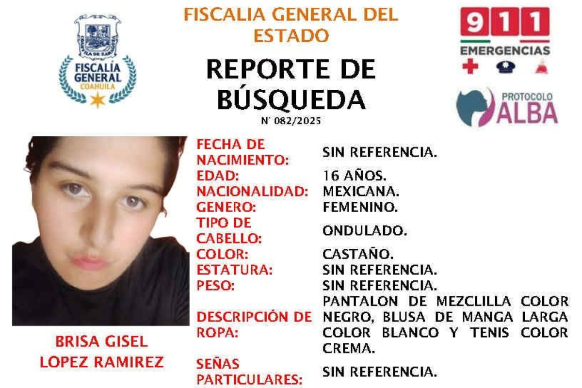Buscan a una adolescente y dos sexagenarios en Saltillo