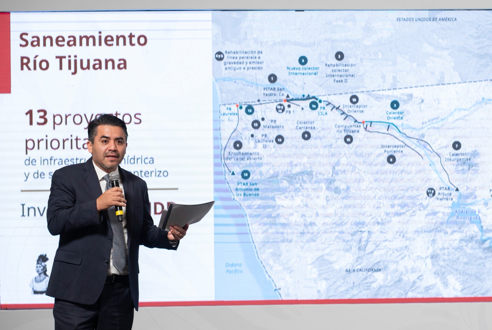 México y EUA invertirán 693 mdd en el saneamiento del Río Tijuana: Conagua