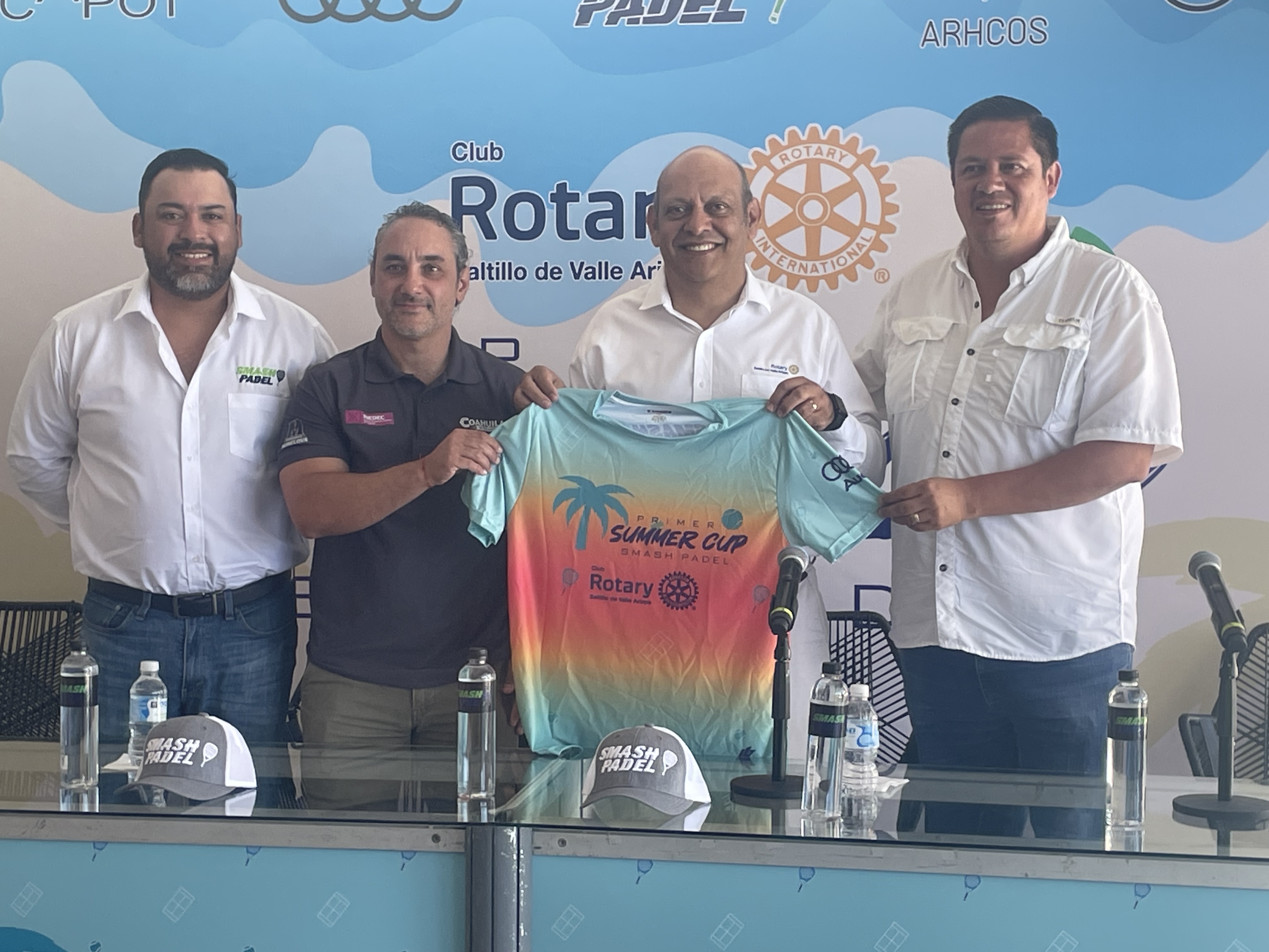Anuncian Primer Summer Cup Smash Pádel a beneficio del Club Rotario Saltillo de Valle Arizpe