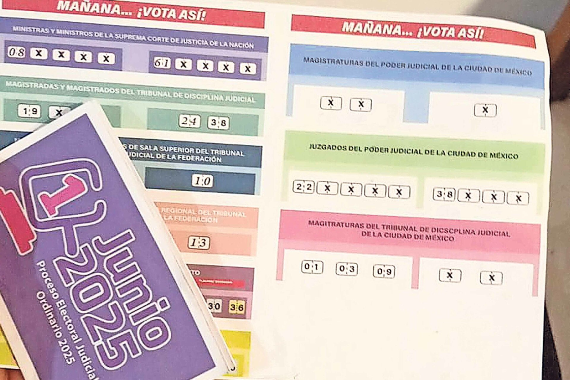INE recorta multas a candidatos judiciales por acordeones