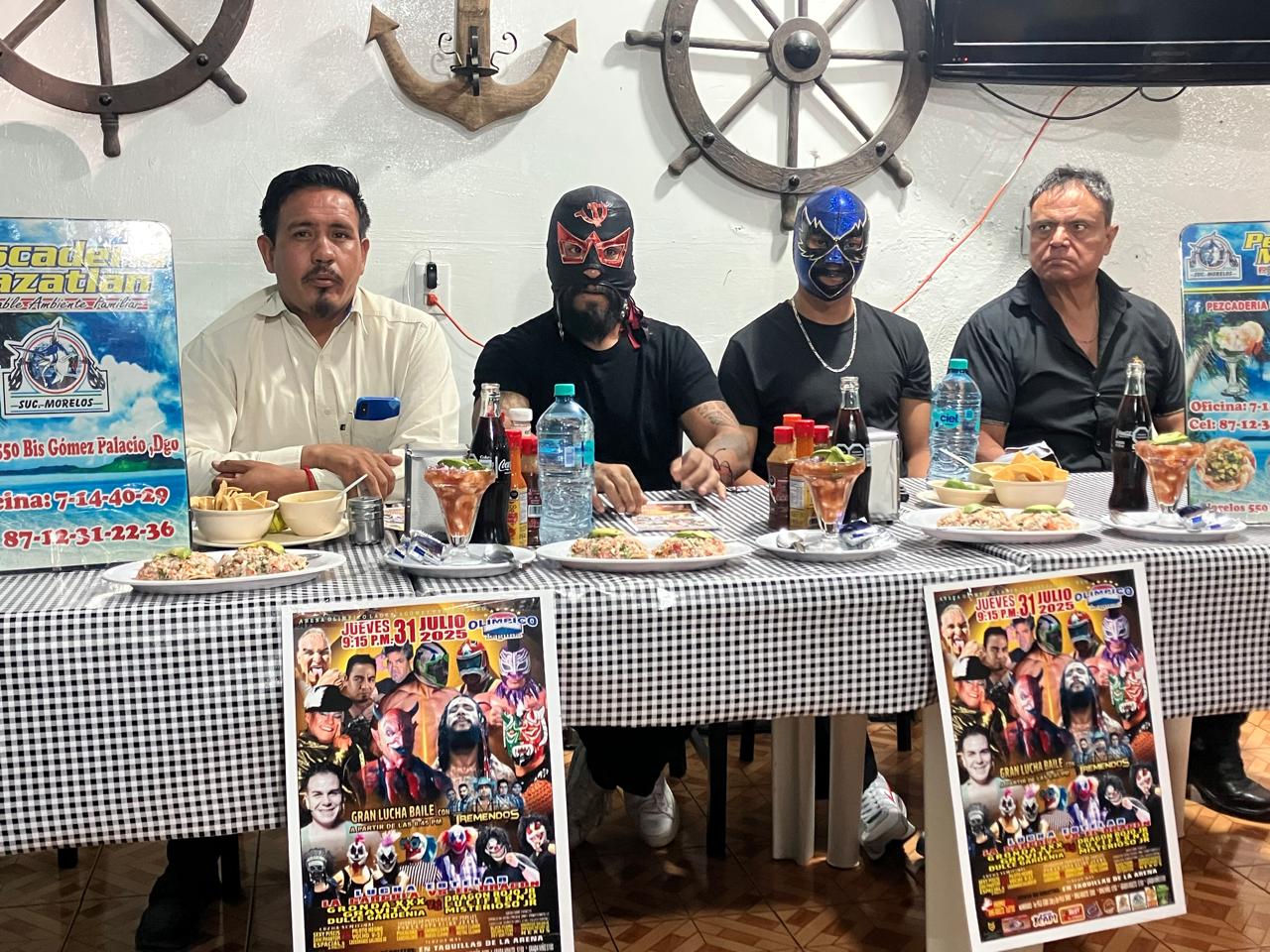 En conferencia de prensa, encabezada por el popular Guerrillero, fueron
dados a conocer los pormenores de esta gran función. (META)