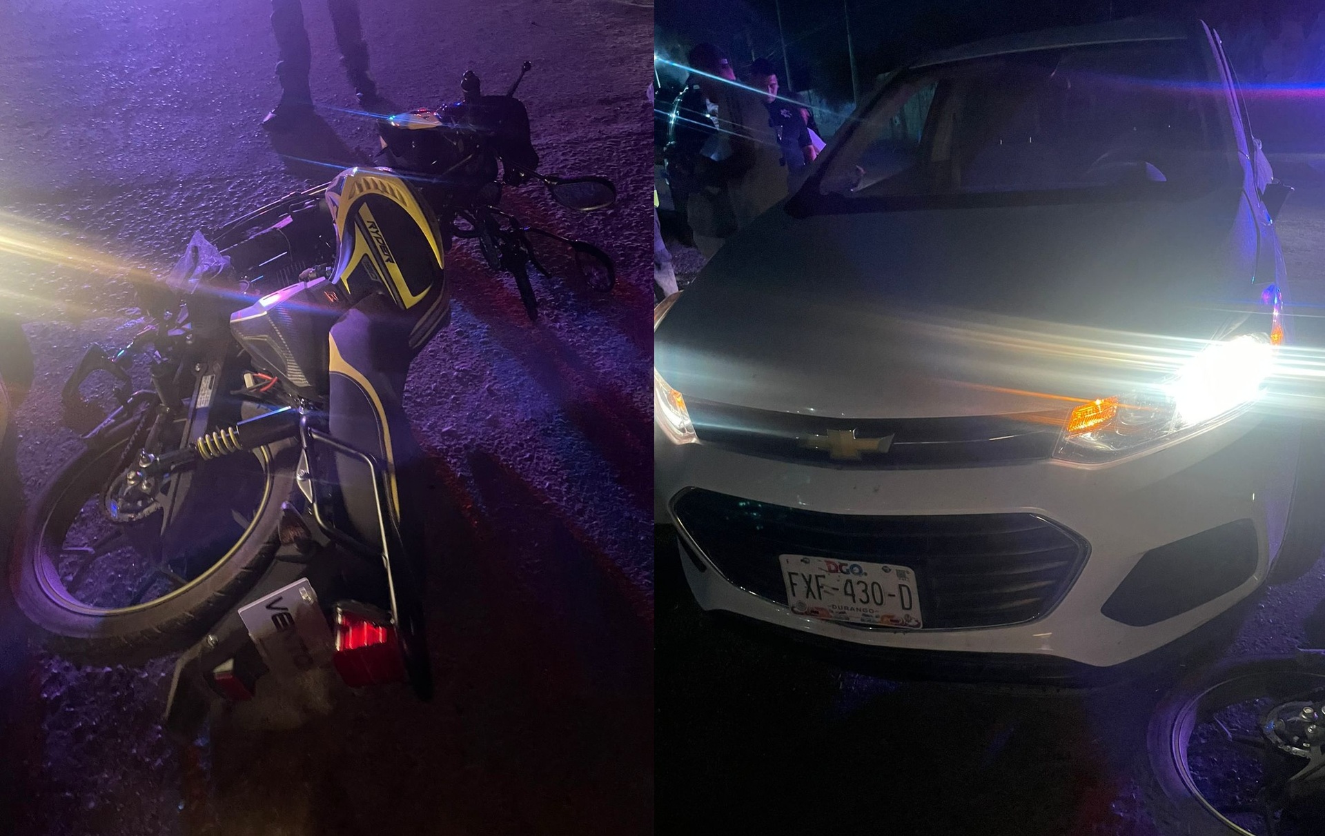 Motociclista de 15 años sufre accidente en Gómez Palacio