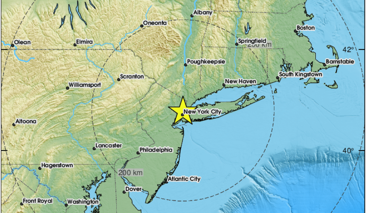 Sismo de  3,0 sacude el área de Nueva York