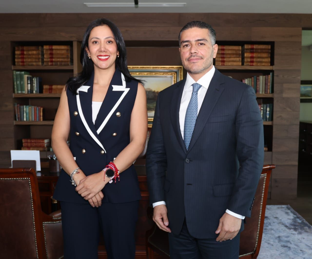 Betzabé Martínez expresó su gratitud a García Harfuch por intercambiar puntos de vista.