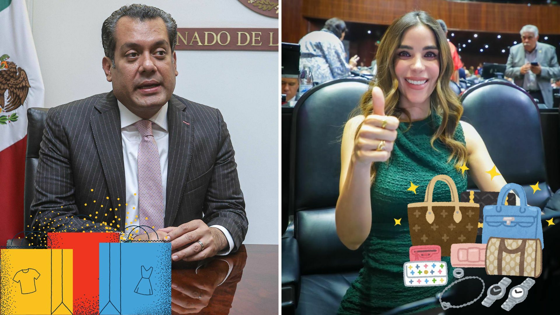 Revelan fortuna de Sergio Gutiérrez Luna y su esposa 'Dato Protegido', legisladores de la 4T