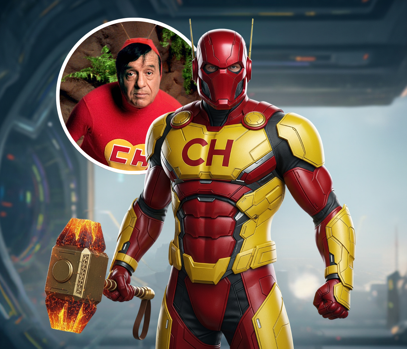 Así luciría el Chapulín Colorado si fuera parte de Marvel, según la IA. [Especial]