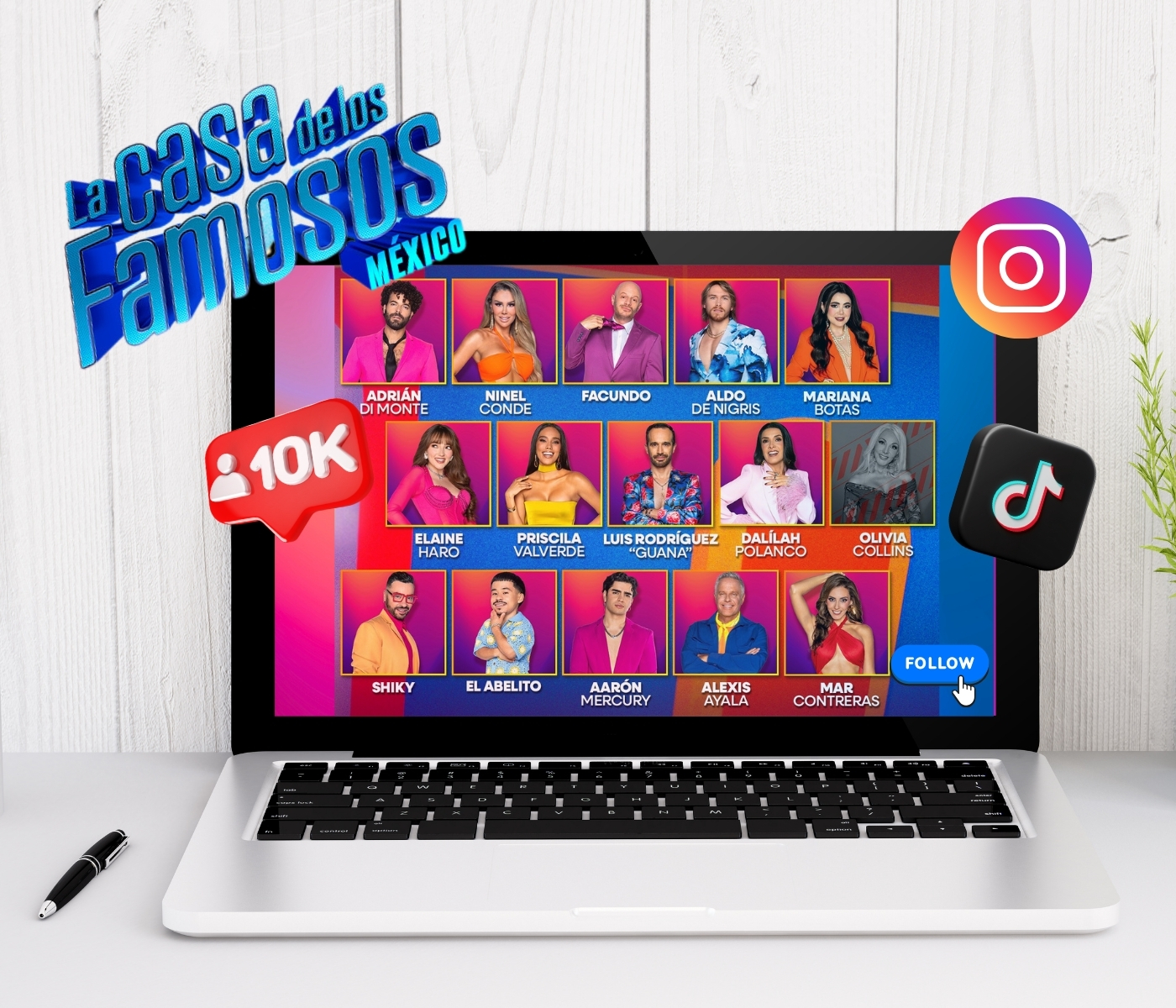 Estos famosos han aumentado significativamente su presencia en redes sociales. [Especial]