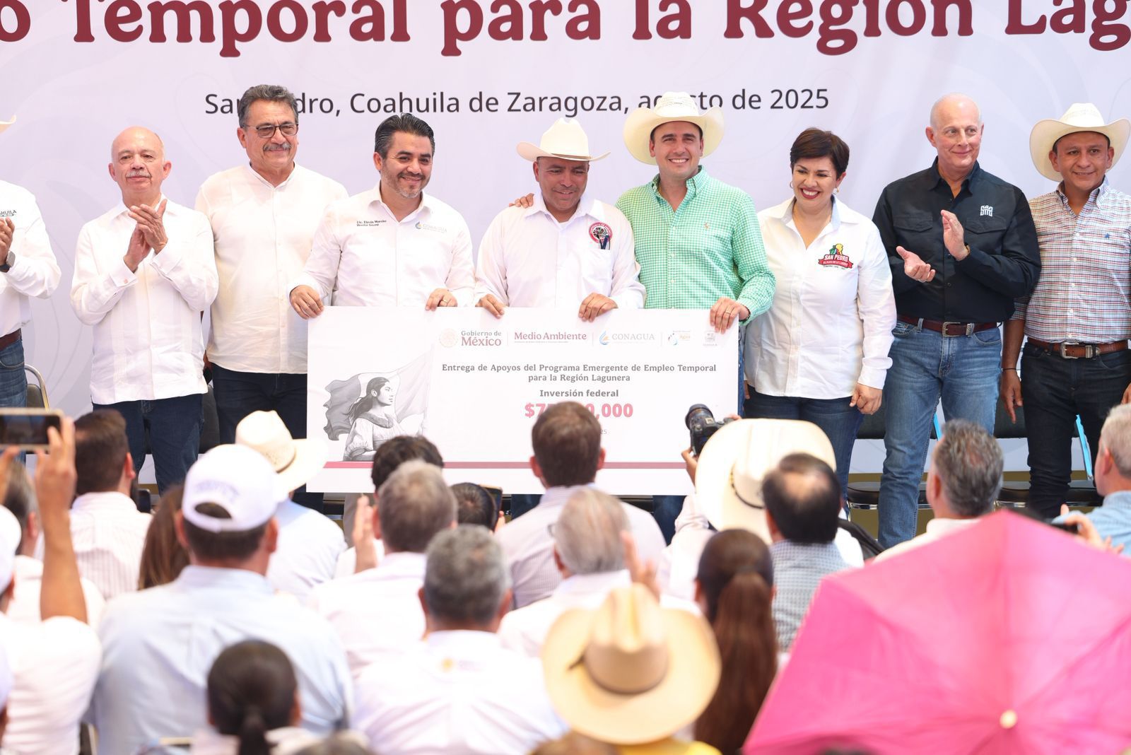 Ponen en marcha el programa de Empleo Temporal para productores de La Laguna. CORTESÍA