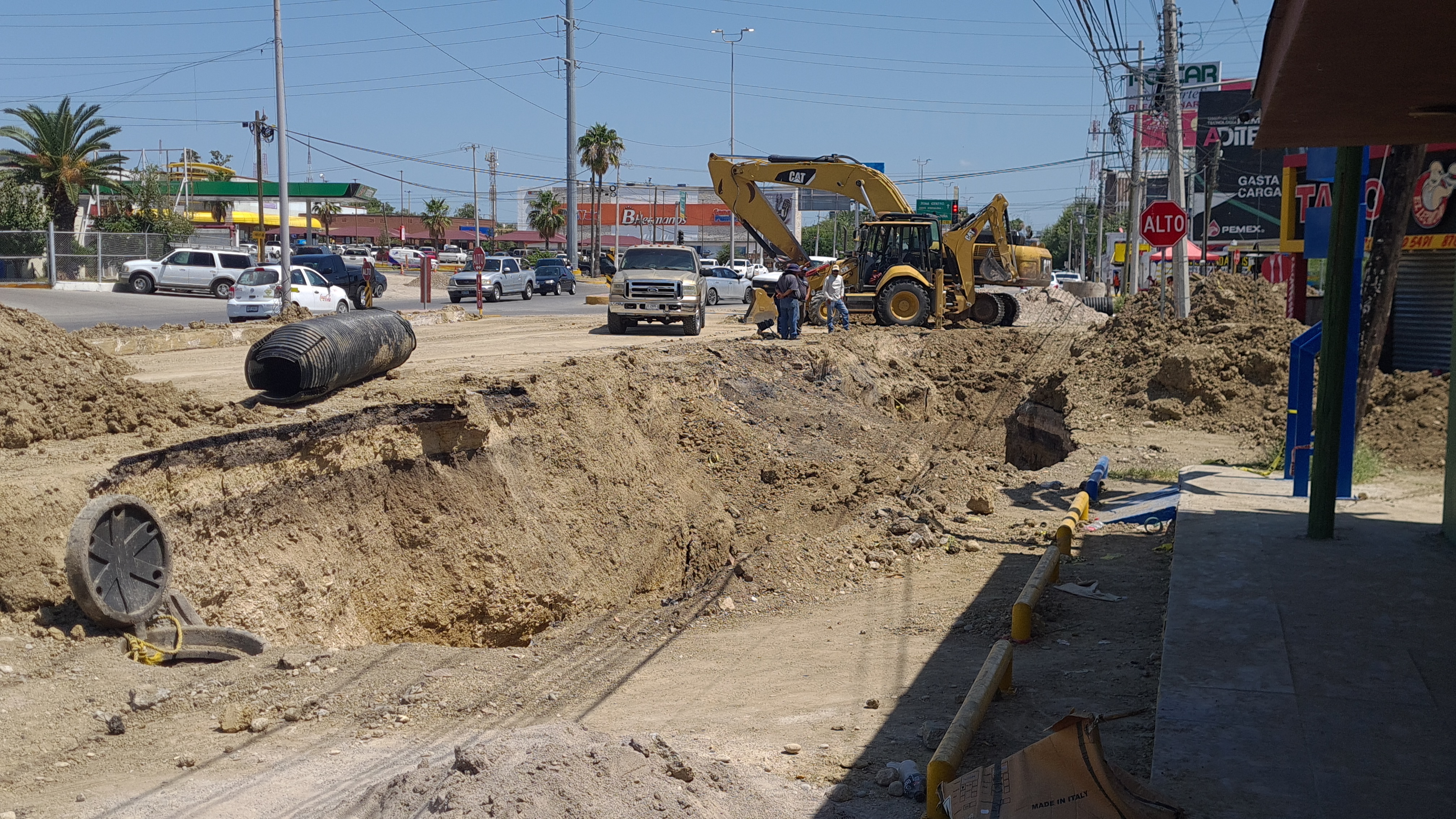 Colapsa colector recién reparado por SIMAS; municipio retomará la obra en Piedras Negras