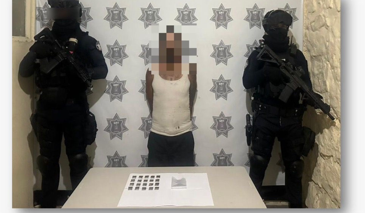 GRT detiene a hombre por posesión de narcóticos