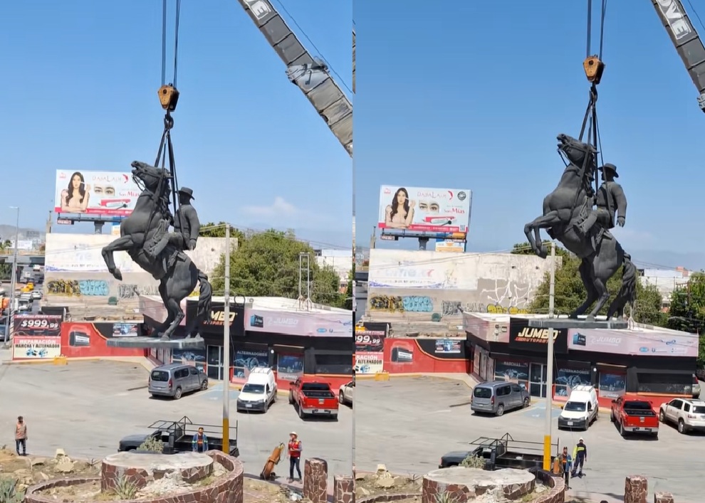 Monumento a Raúl Madero 'del Caballito' en Torreón (CAPTURA)