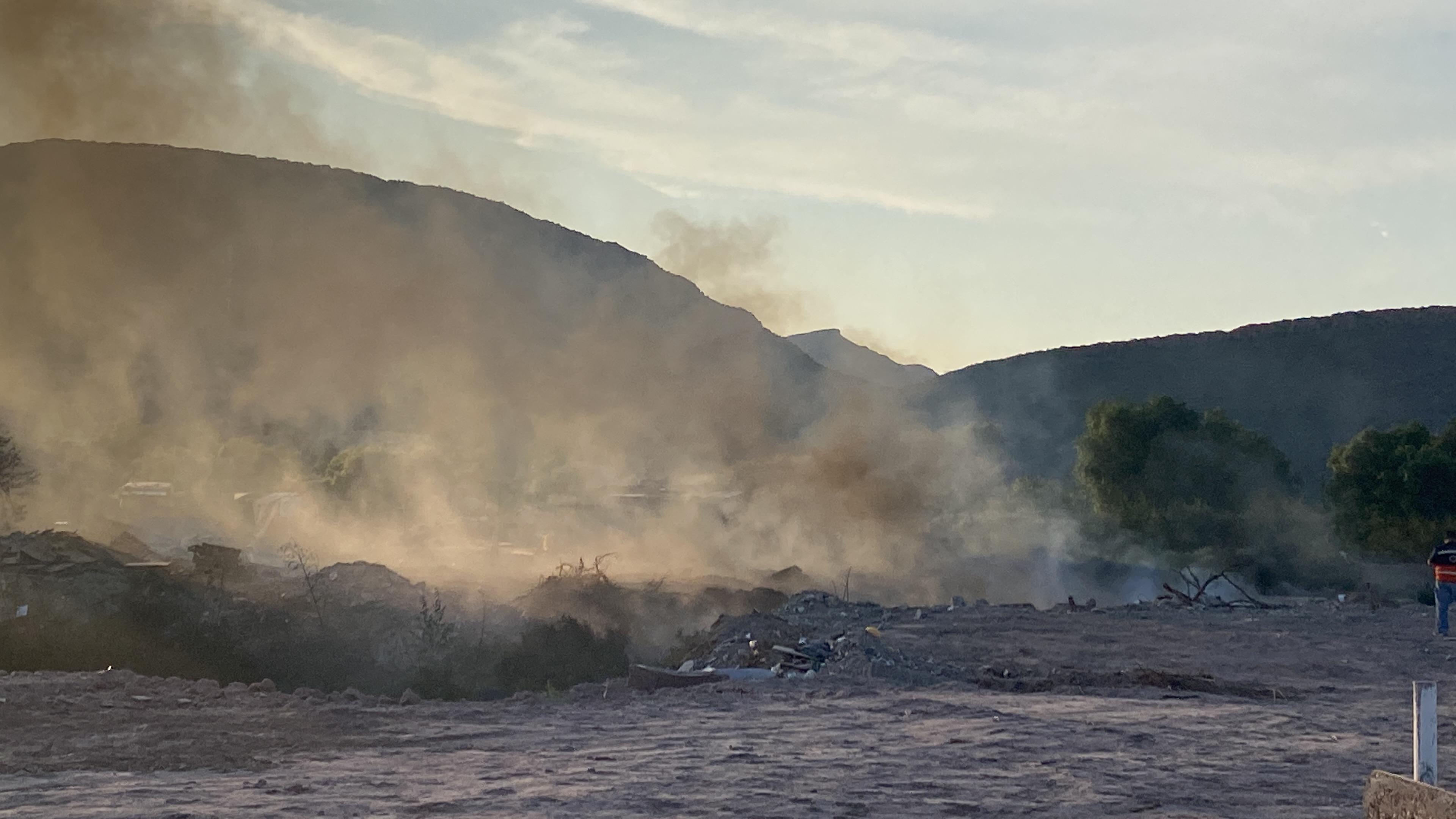 Fuego se sale de control en ladrillera de Saltillo