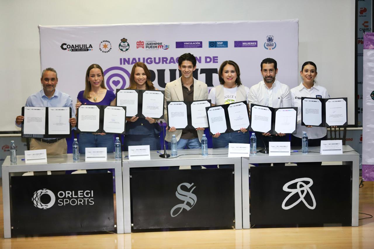Inauguran Santos Laguna y Gobierno de Coahuila, Punto Violeta en el TSM