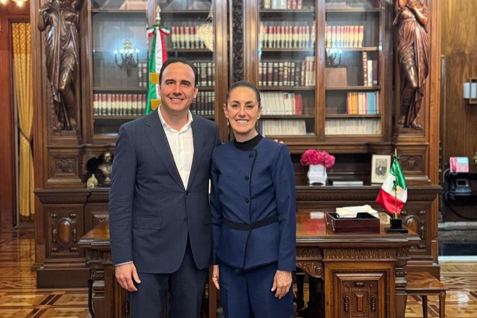 Claudia Sheinbaum y Manolo Jiménez acuerdan impulsar proyectos clave para Coahuila