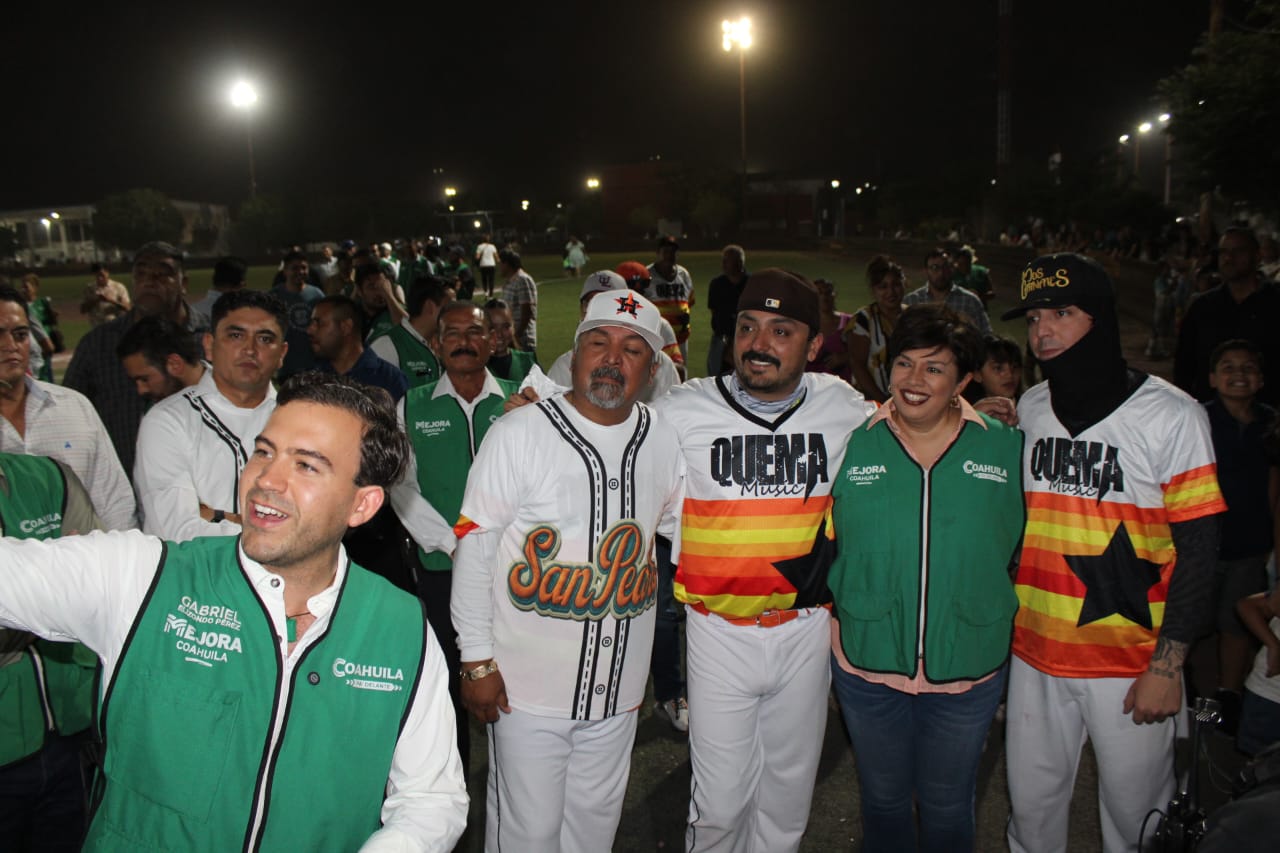 Entregan obra de rehabilitación de la Deportiva de San Pedro y arrancan programa de alumbrado
