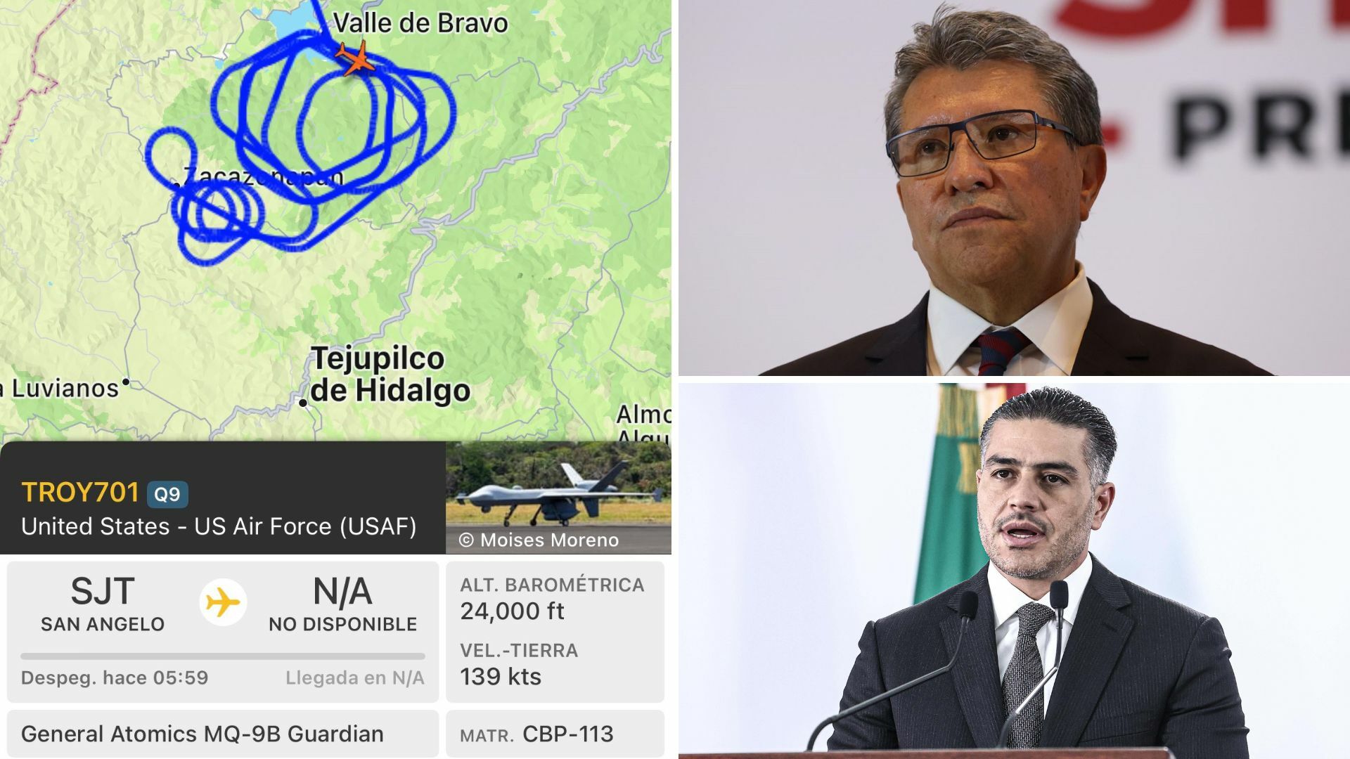 Senado revisará despliegue de drones de Estados Unidos en México: Monreal