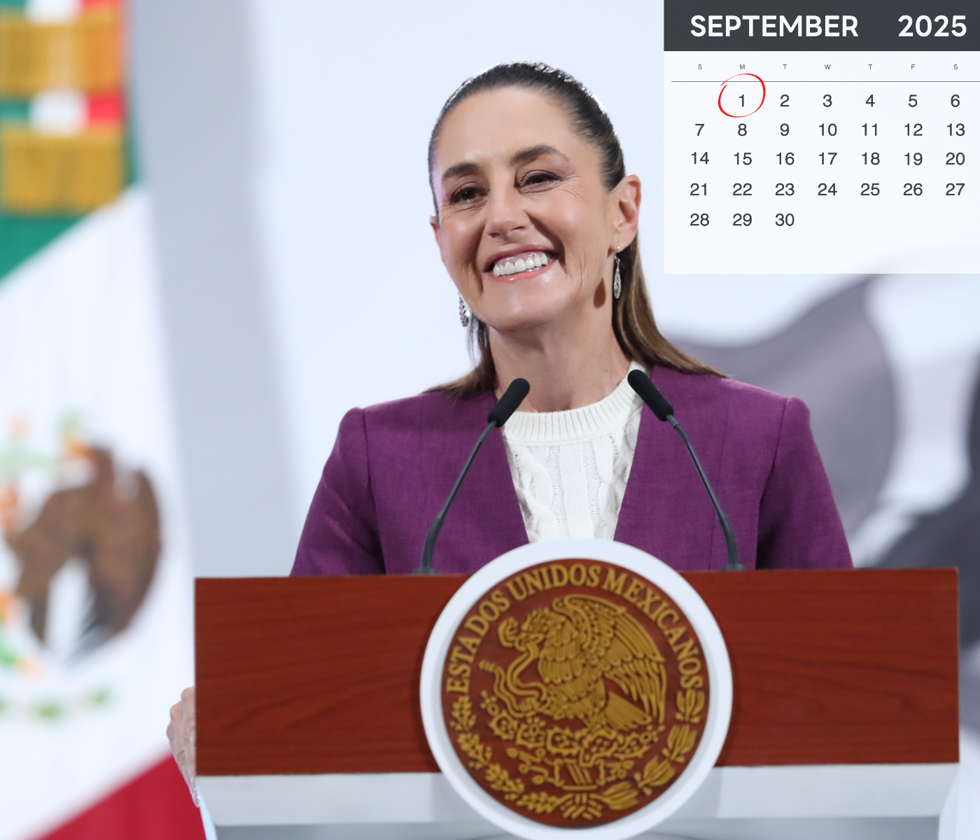 Septiembre iniciará con el primer informe de gobierno de Claudia Sheinbaum y el regreso a clases [Mario Guzmán EFE]