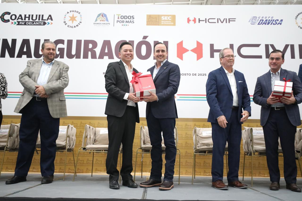 HCMF llega a Coahuila, inauguran planta en Ramos Arizpe con una inversión de 325 mdp