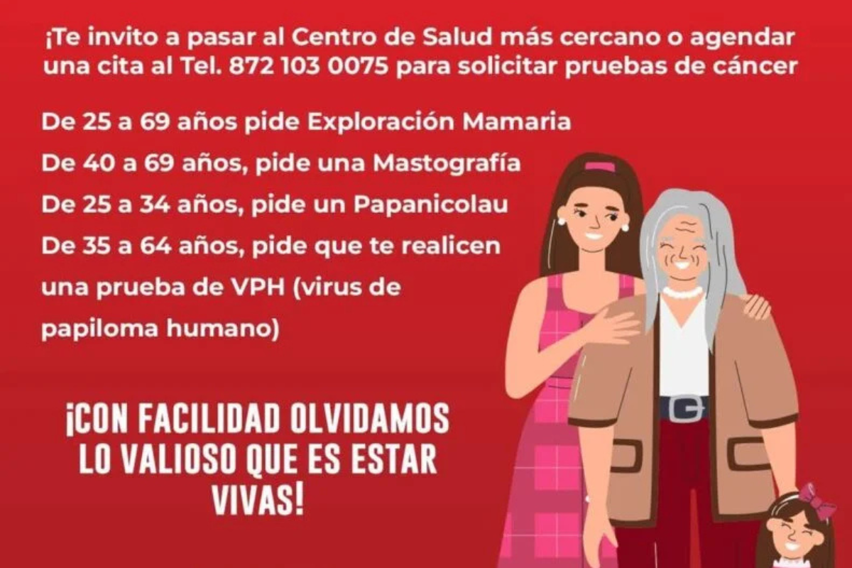 Mañana realizarán jornada de salud para las mujeres en San Pedro