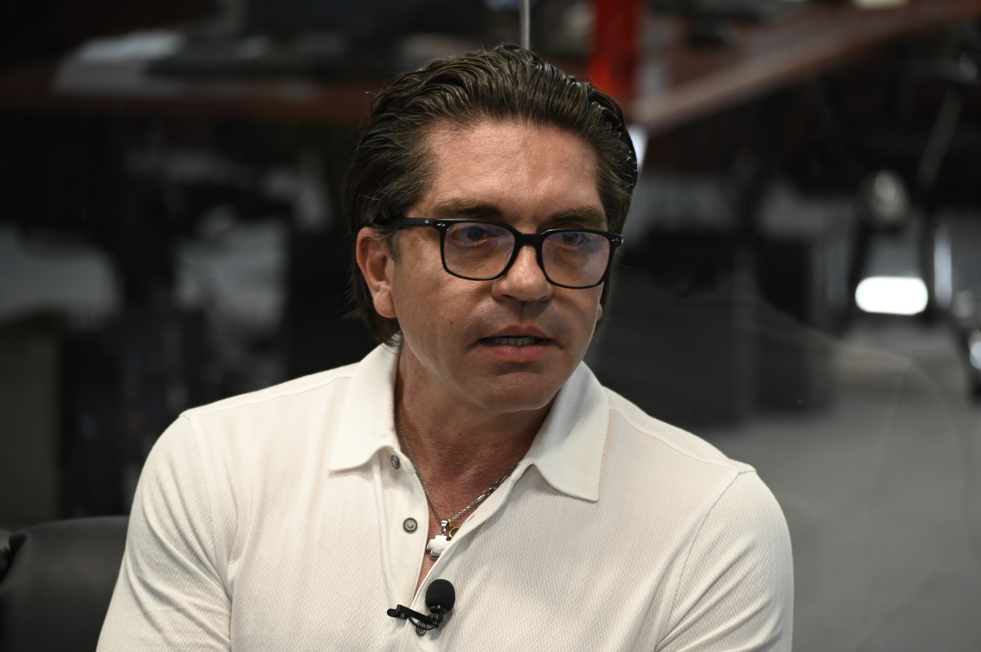 Luis Fernando Salazar, senador por Coahuila en una vista al foro de Siglo TV, el pasado 08 de agosto. EL SIGLO DE TORREÓN / Azul Contreras

