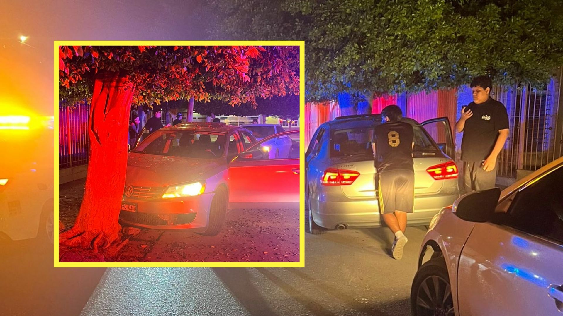 Conductor de 18 años choca contra árbol en Gómez Palacio