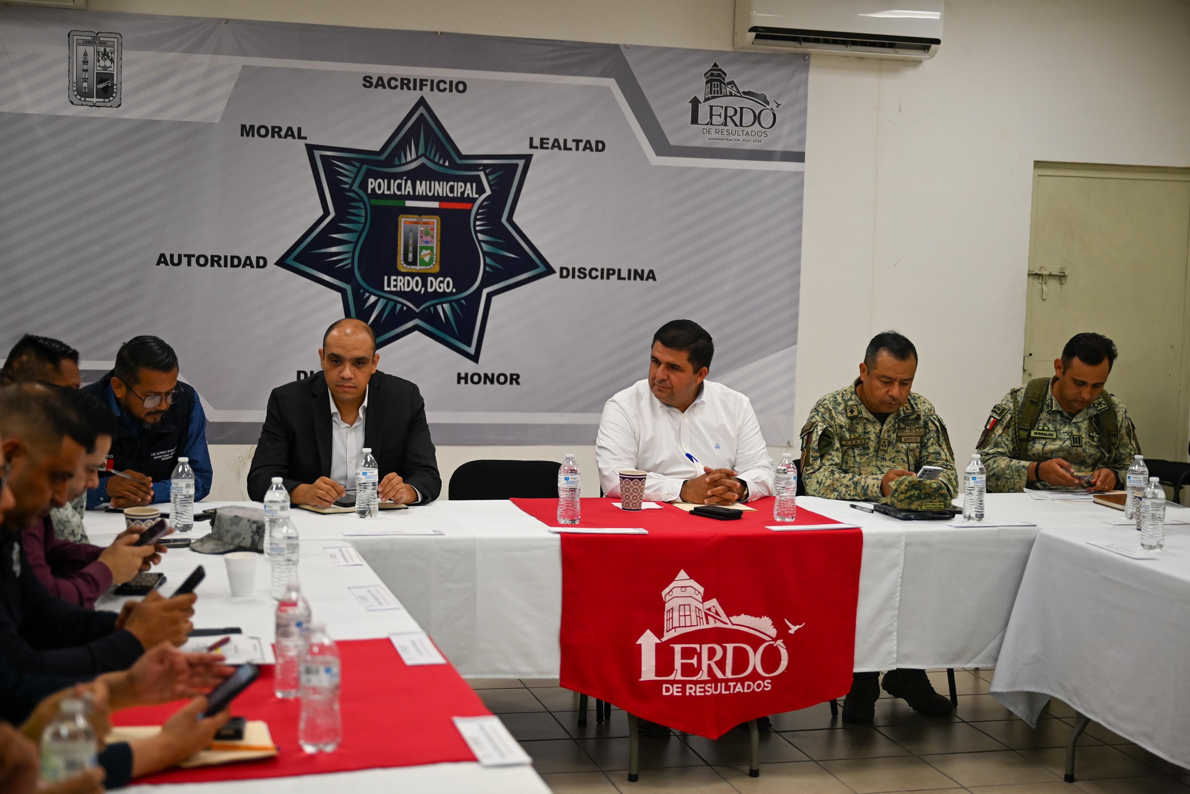 Alcalde de Lerdo encabeza su última Mesa de Seguridad y Paz