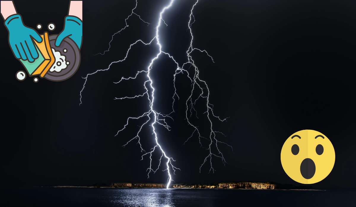 Por esto no deberías lavar trastes o bañarte durante una tormenta eléctrica