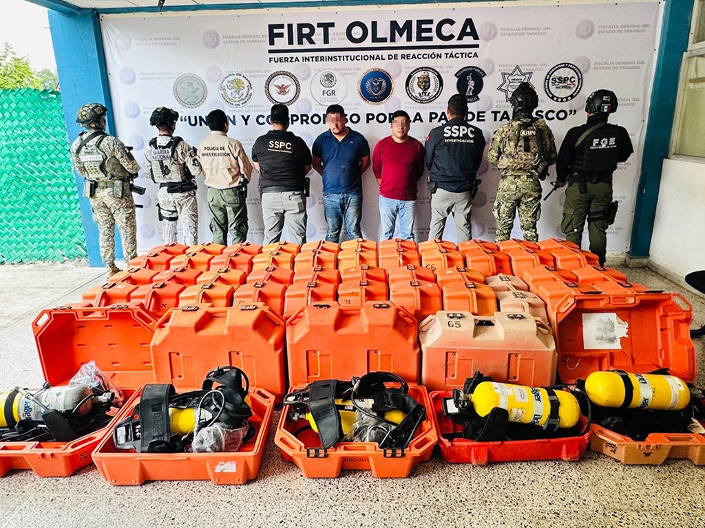 Caen dos 'piratas' por robo a plataforma de Pemex en Campeche