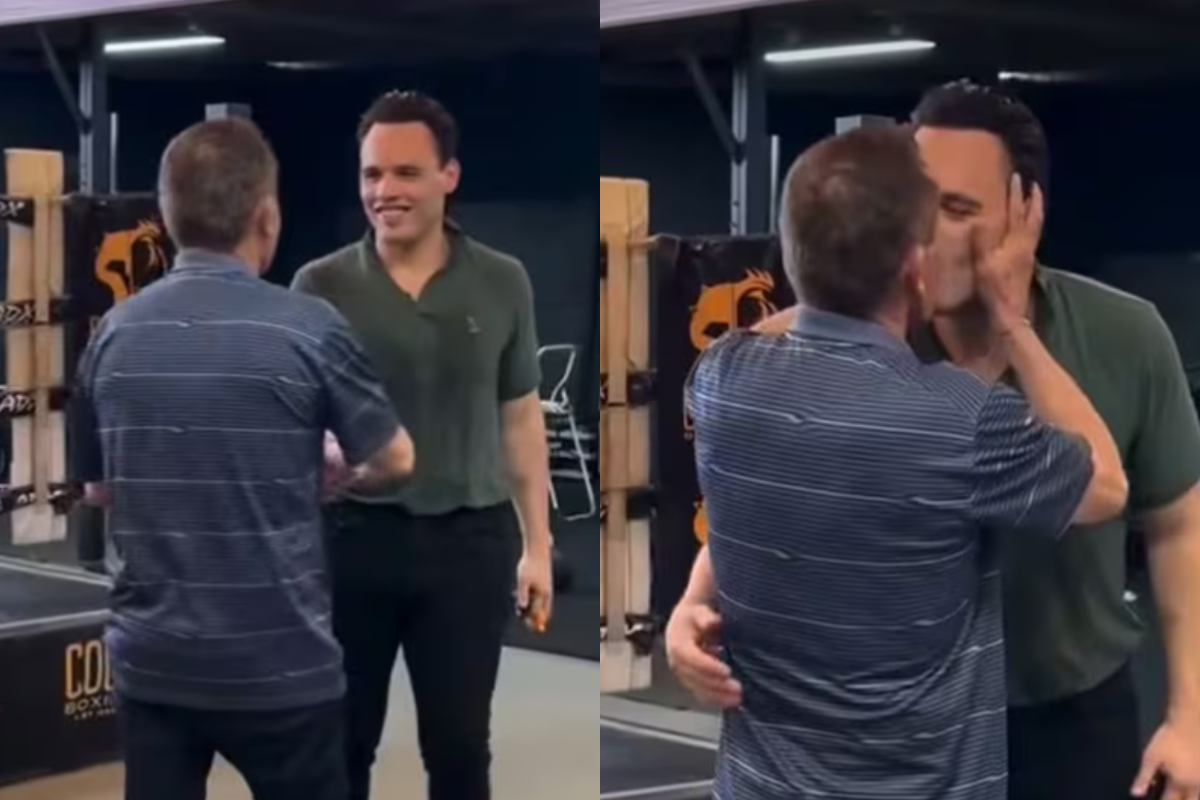 Julio César Chávez Jr. se reencuentra con su padre en gimnasio de Hermosillo | VIDEO