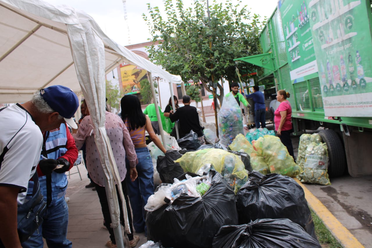 Reúnen más de 600 kilogramos en módulo de reciclaje en San Pedro