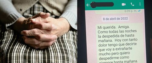 Mensaje de una abuelita en WhatsApp para su amiga muerta 'conmueve' a internautas