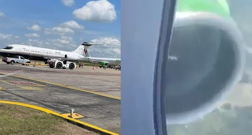 Turbina de avión falla y provoca aterrizaje de emergencia en Villahermosa