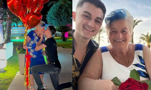 Joven de 19 años anuncia su compromiso con su novia de 76